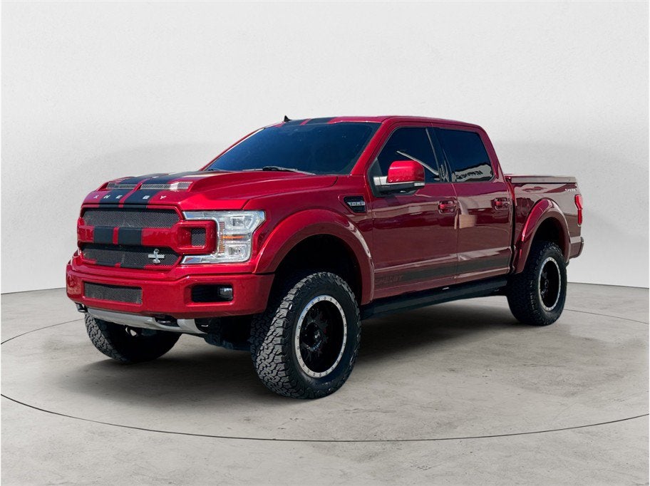 2020 Ford F-150 Lariat Pickup 4D 5 1/2 ft in Red — front three-quarter view