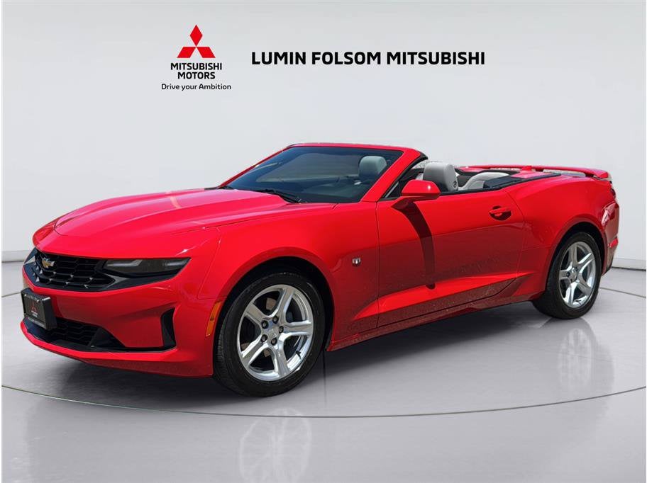 2023 Chevrolet Camaro 1LT in Red Hot — front three-quarter view