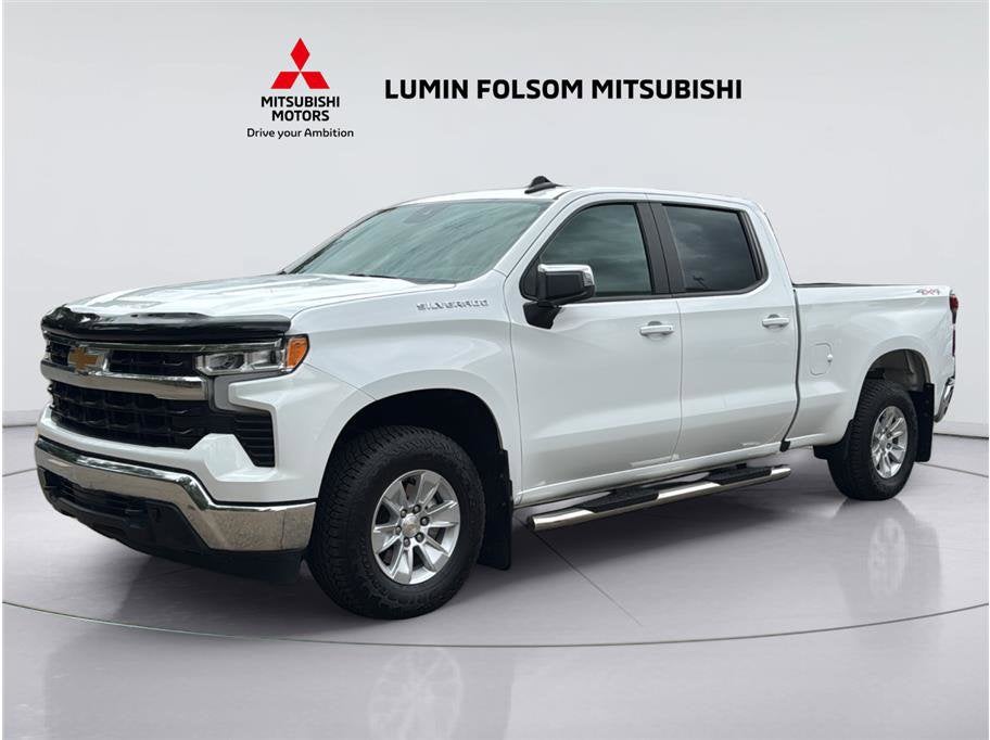 2024 Chevrolet Silverado 1500 LT in White — front three-quarter view