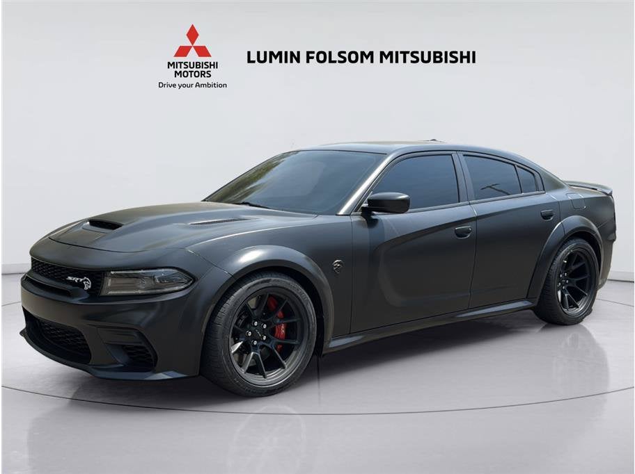 2023 Dodge Charger SRT Hellcat Widebody Jailbreak in Granite Pearlcoat — front three-quarter view