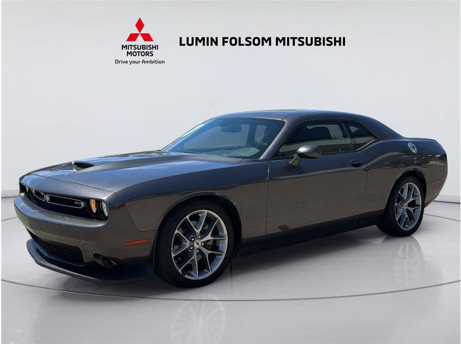 2023 Dodge Challenger GT in Granite Pearlcoat — front three-quarter view