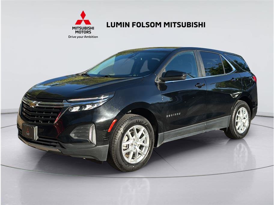 2022 Chevrolet Equinox LT in Mosaic Black Metallic — front three-quarter view