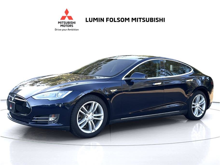 2013 Tesla Model S Sedan 4D in Black — front three-quarter view