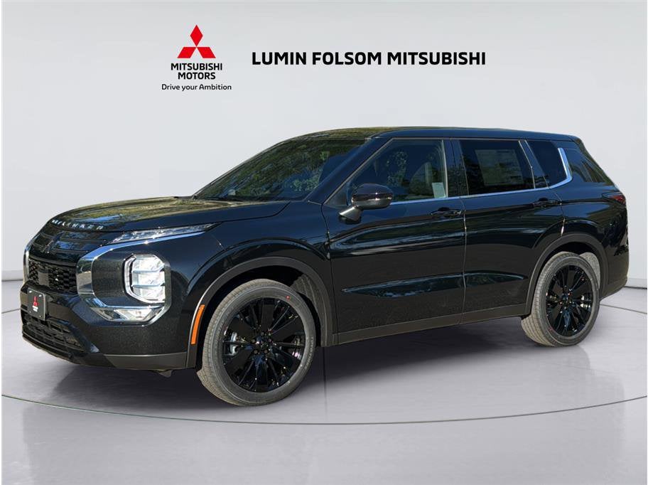 2026 Mitsubishi Outlander LE Sport Utility 4D in Black Diamond — front three-quarter view
