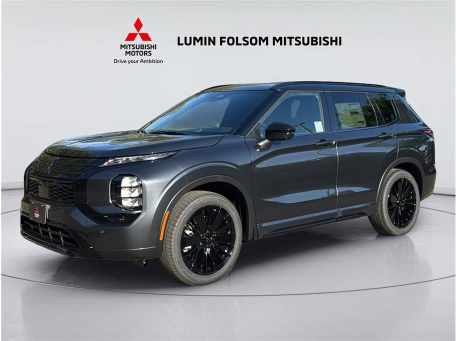 2026 Mitsubishi Outlander Black Edition Sport Utility 4D in Graphite Gray — front three-quarter view