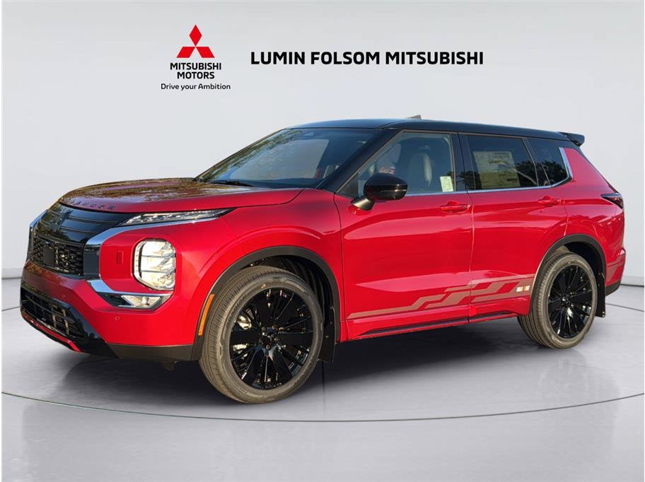 2026 Mitsubishi Outlander RALLIART Sport Utility 4D in Red Diamond — front three-quarter view