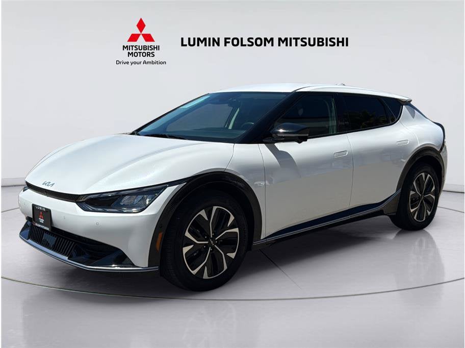2024 Kia EV6 Wind in Snow White Pearl — front three-quarter view