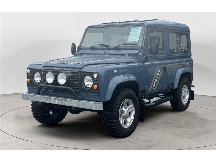 1991 Land Rover Defender 90 Base in Blue — front three-quarter view