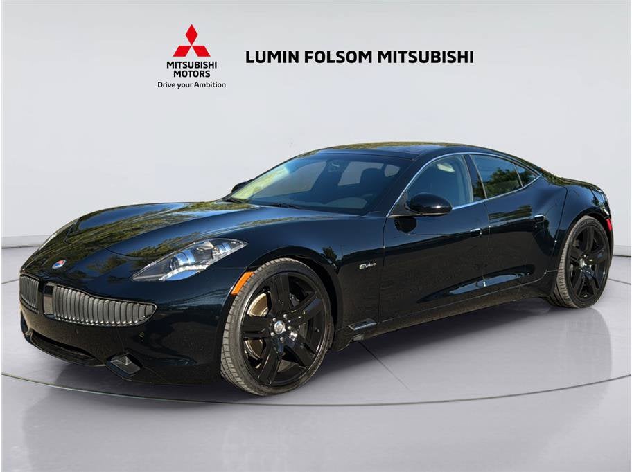 2012 Fisker Karma EcoStandard in Black — front three-quarter view